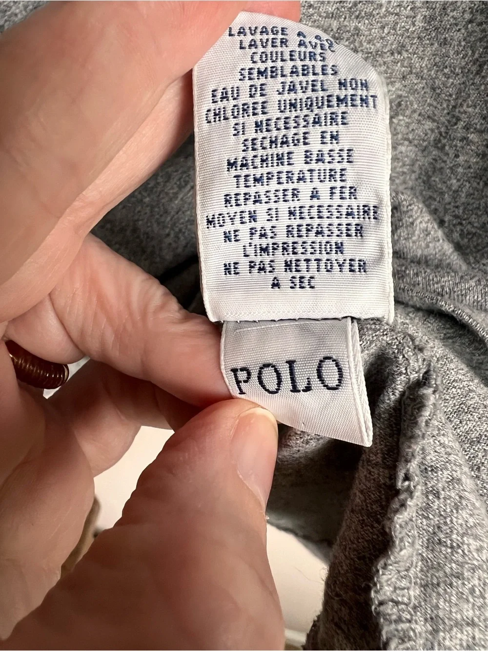 Polo Ralph Lauren Mens XL Long Sleeve T Shirt Gray Heather Green Pony Cotton